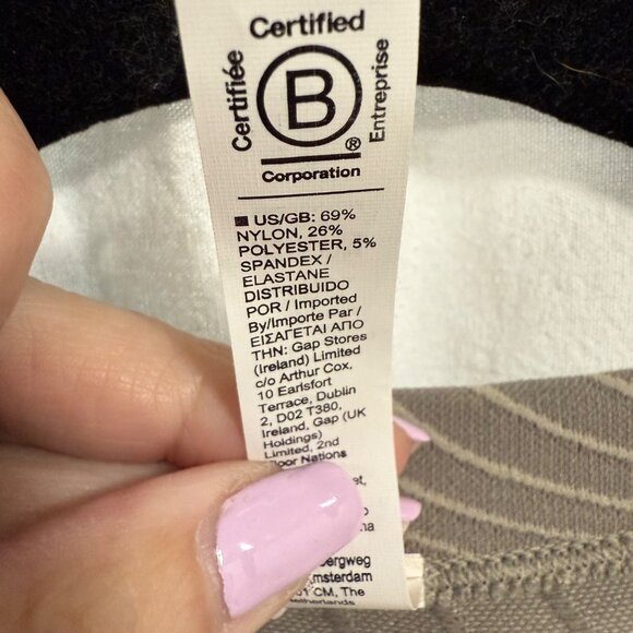 Athleta Momentum Printed Top Long Sleeve Tan Cream Size S‎ - Picture 4 of 7